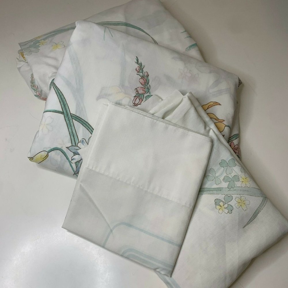Vintage sheet set size full jcpenney no iron cotto